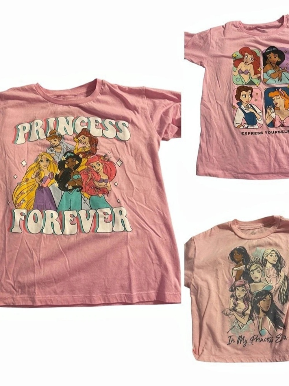 Disney Princess graphic tee Girls Medium Pink Graphic Tee